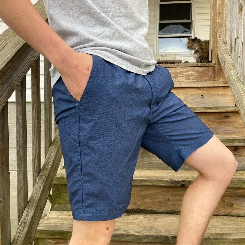 Pebble Beach Blue Lightweight‎ Golf Shorts (Size 34)